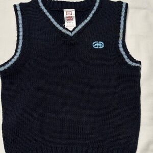 Ecko Unlimited kids Dark Blue V-Neck Sweater Vest
